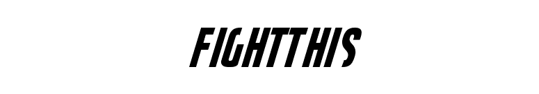 FightThis font preview
