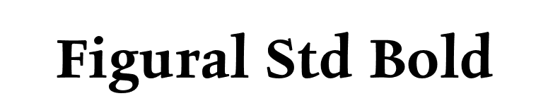 Figural Std Bold font preview