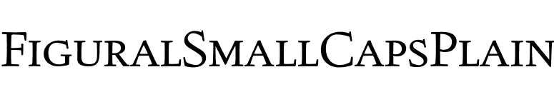 FiguralSmallCapsPlain font preview
