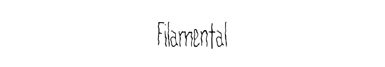 Filamental font preview