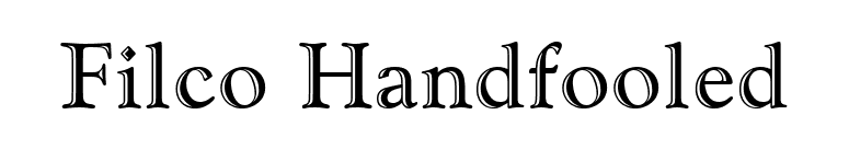 Filco Handfooled font preview