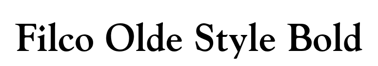 Filco Olde Style Bold font preview
