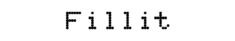 Fillit font preview