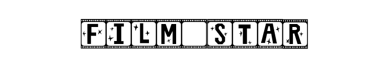 Film Star font preview