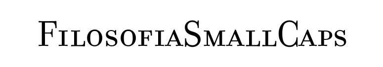 FilosofiaSmallCaps font preview