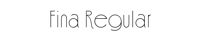 Fina Regular font preview
