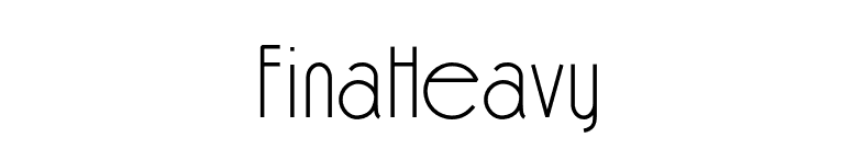 FinaHeavy font preview
