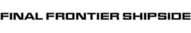 Final Frontier Shipside font preview