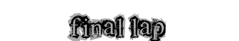 final lap font preview