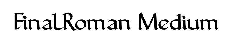 FinalRoman Medium font preview