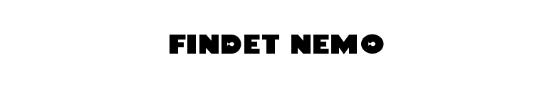 Findet Nemo font preview