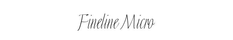 Fineline Micro font preview