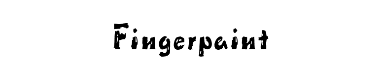 Fingerpaint font preview