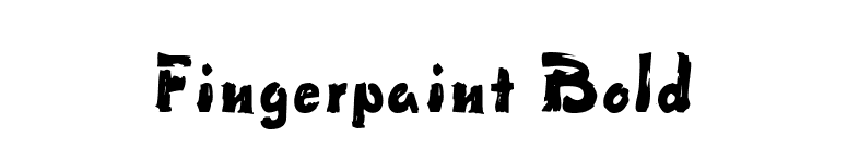 Fingerpaint Bold font preview
