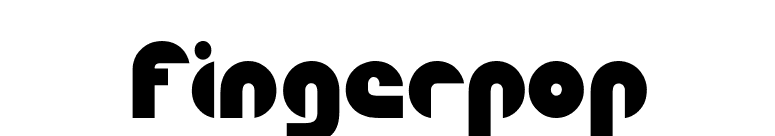 Fingerpop font preview