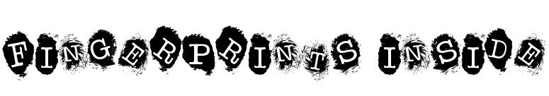 Fingerprints Inside font preview