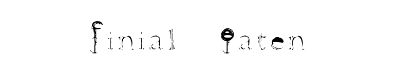 Finial-Eaten font preview