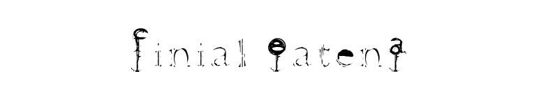 Finial-EatenA font preview