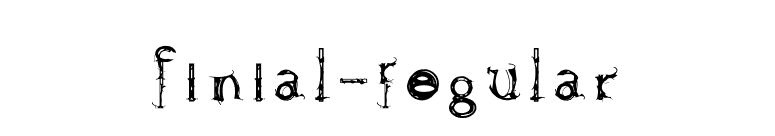 Finial-Regular font preview