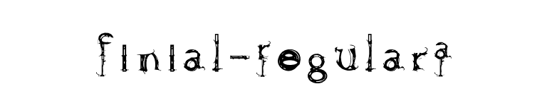 Finial-RegularA font preview