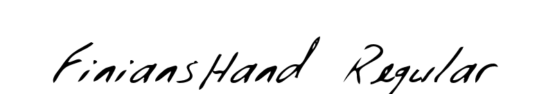 FiniansHand Regular font preview