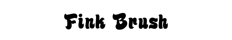 Fink Brush font preview