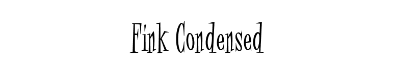 Fink Condensed font preview