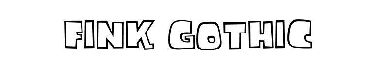 Fink Gothic font preview