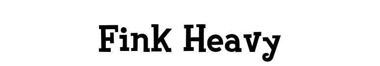 Fink Heavy font preview