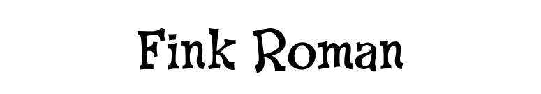 Fink Roman font preview
