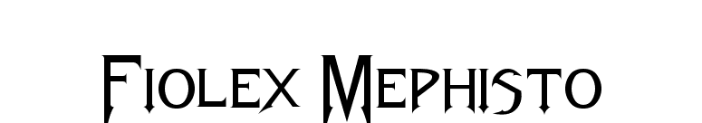 Fiolex Mephisto font preview