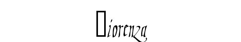 Fiorenza font preview