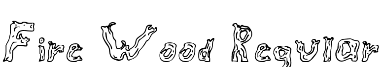 Fire Wood Regular font preview