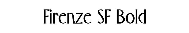 Firenze SF Bold font preview