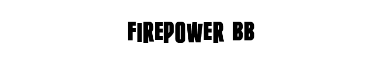 Firepower BB font preview