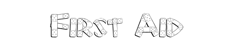 First Aid font preview