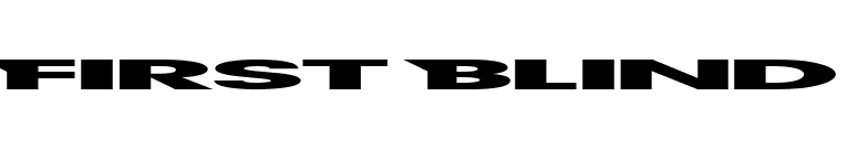 First Blind font preview