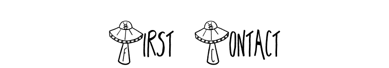 First Contact font preview