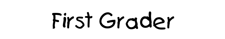 First Grader font preview