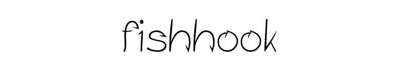 Fishhook font preview