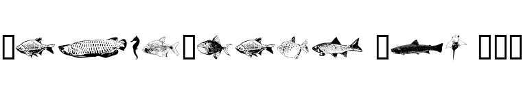 FishyPrint Two AOE  font preview