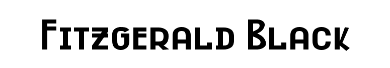 Fitzgerald Black font preview