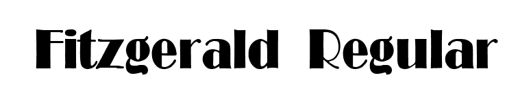 Fitzgerald Regular font preview