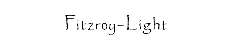 Fitzroy-Light font preview