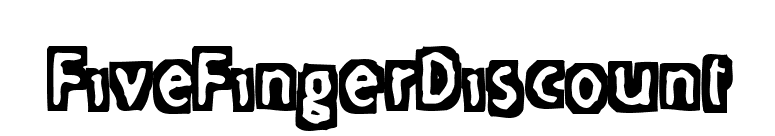 FiveFingerDiscount font preview