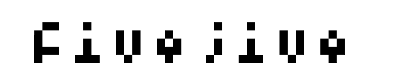 Fivejive font preview