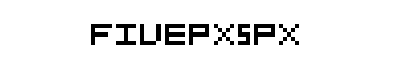 FivePX5px font preview