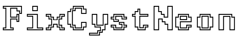 FixCystNeon font preview