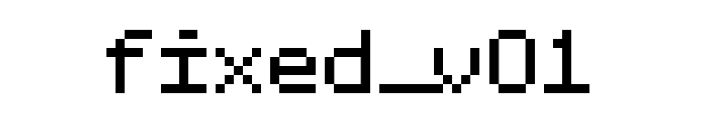 fixed_v01 font preview