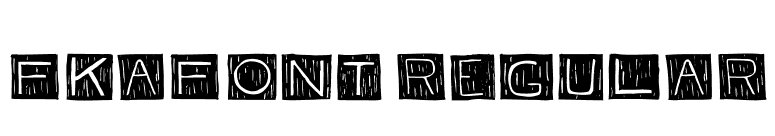 FKAFont Regular font preview